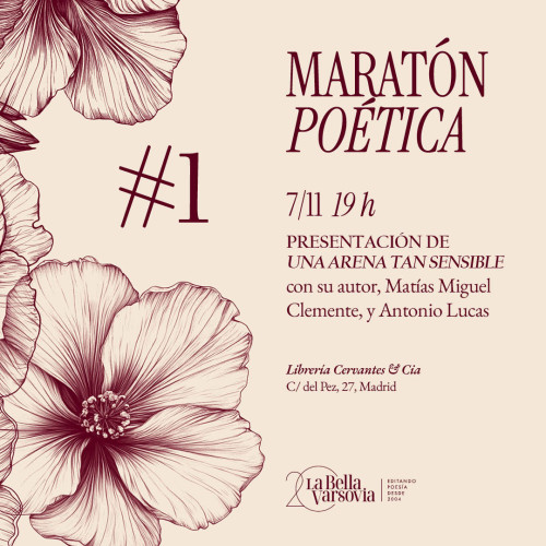 Maratón poética: Presentación de 'Una arena tan sensible'