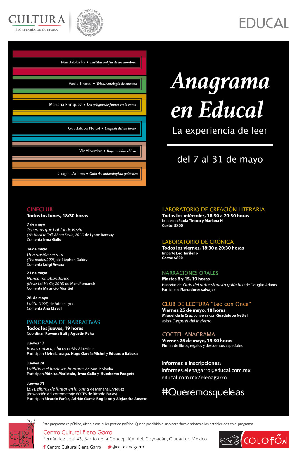 Mayo, mes de Anagrama en Educal