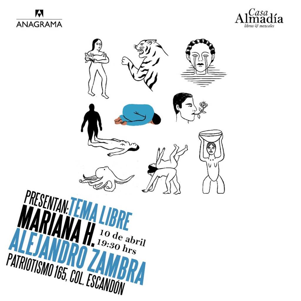 Presentación del libro TEMA LIBRE, de Alejandro Zambra, en CDMX