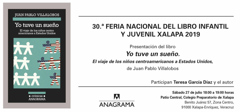 Juan Pablo Villallobos presenta 'Yo tuve un sueño' en la 30ª Feria Nacional del Libro Infantil y Juvenil de Xalapa
