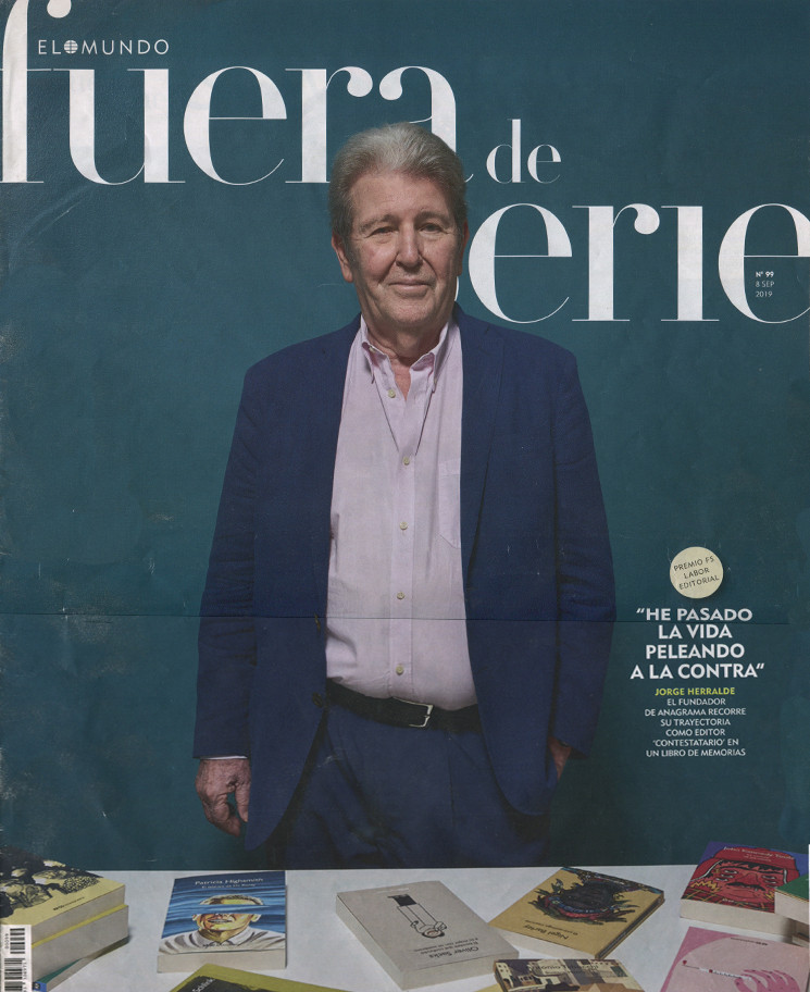 "Jorge Herralde, fundador de Anagrama, recorre su trayectoria como editor contestatario"