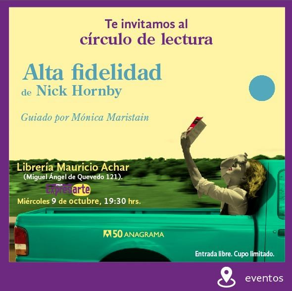 Círculo de lectura "Alta fidelidad" de Nick Hornby