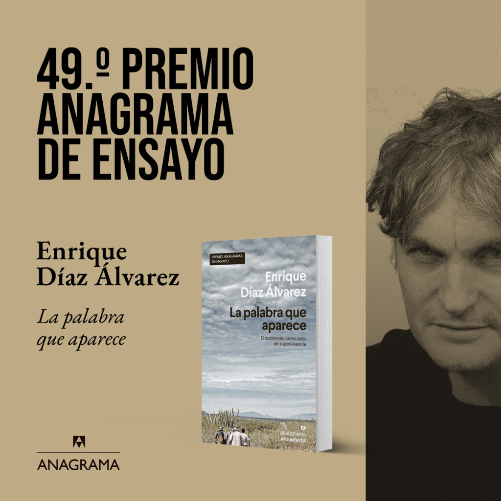 Enrique Díaz Álvarez gana el 49.º Premio Anagrama de Ensayo