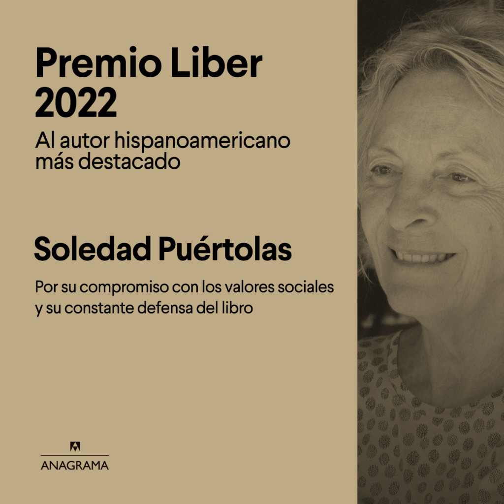 Soledad Puértolas gana el Premio Liber 2022