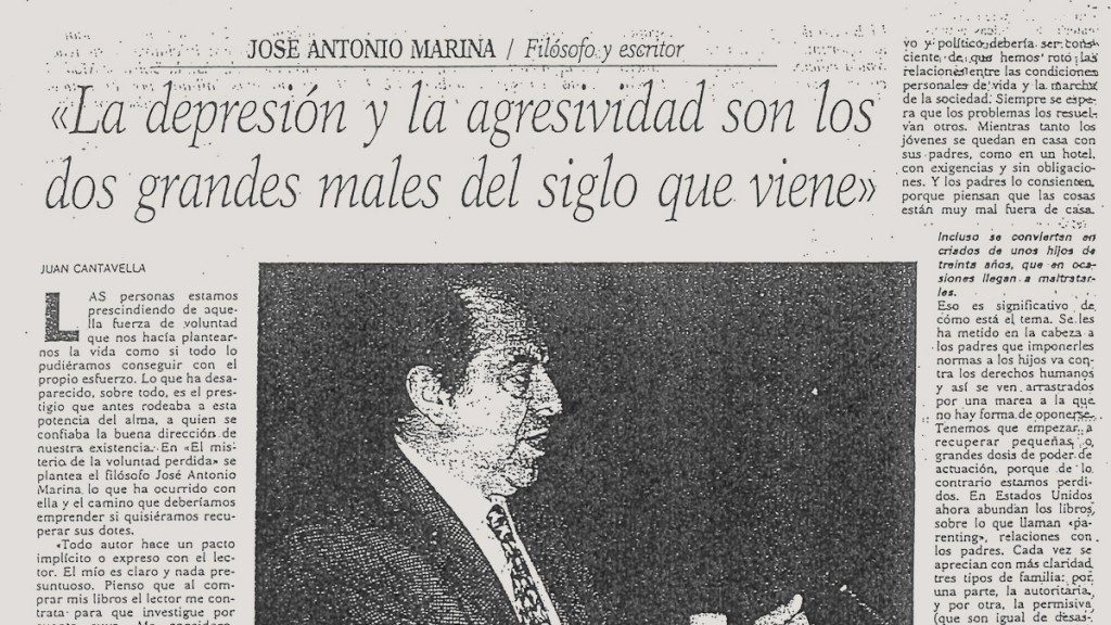 José Antonio Marina en el archivo de Anagrama