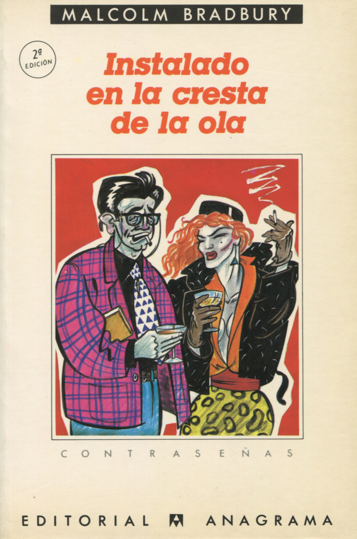 Instalado en la cresta de la ola