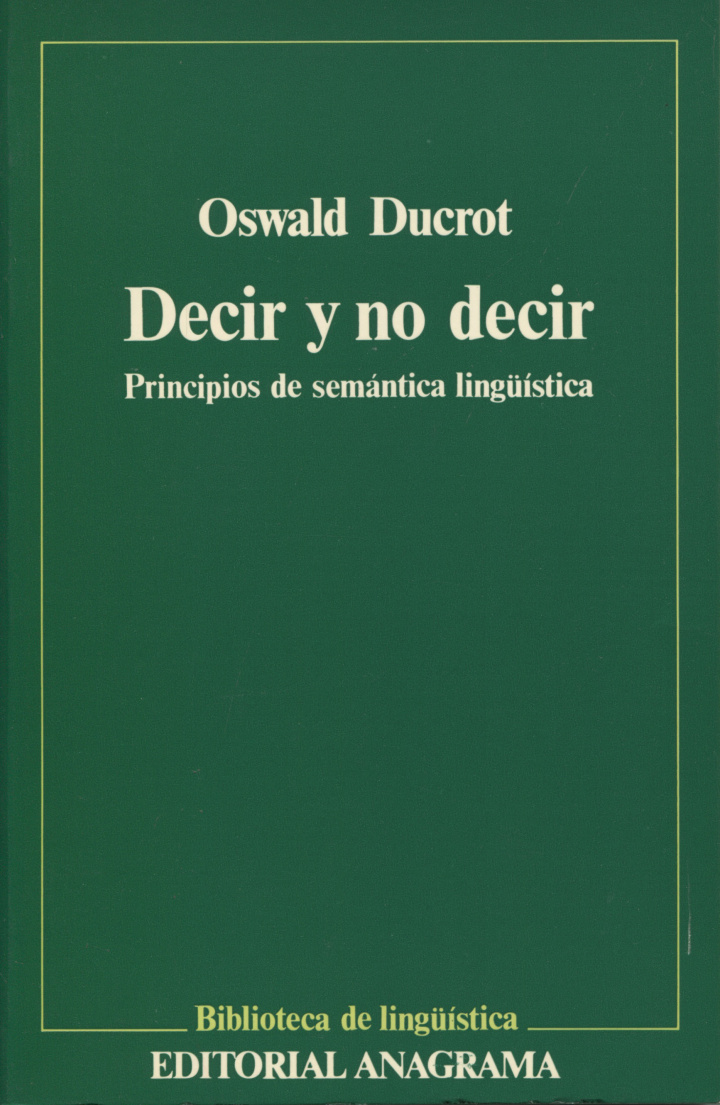 Decir y no decir