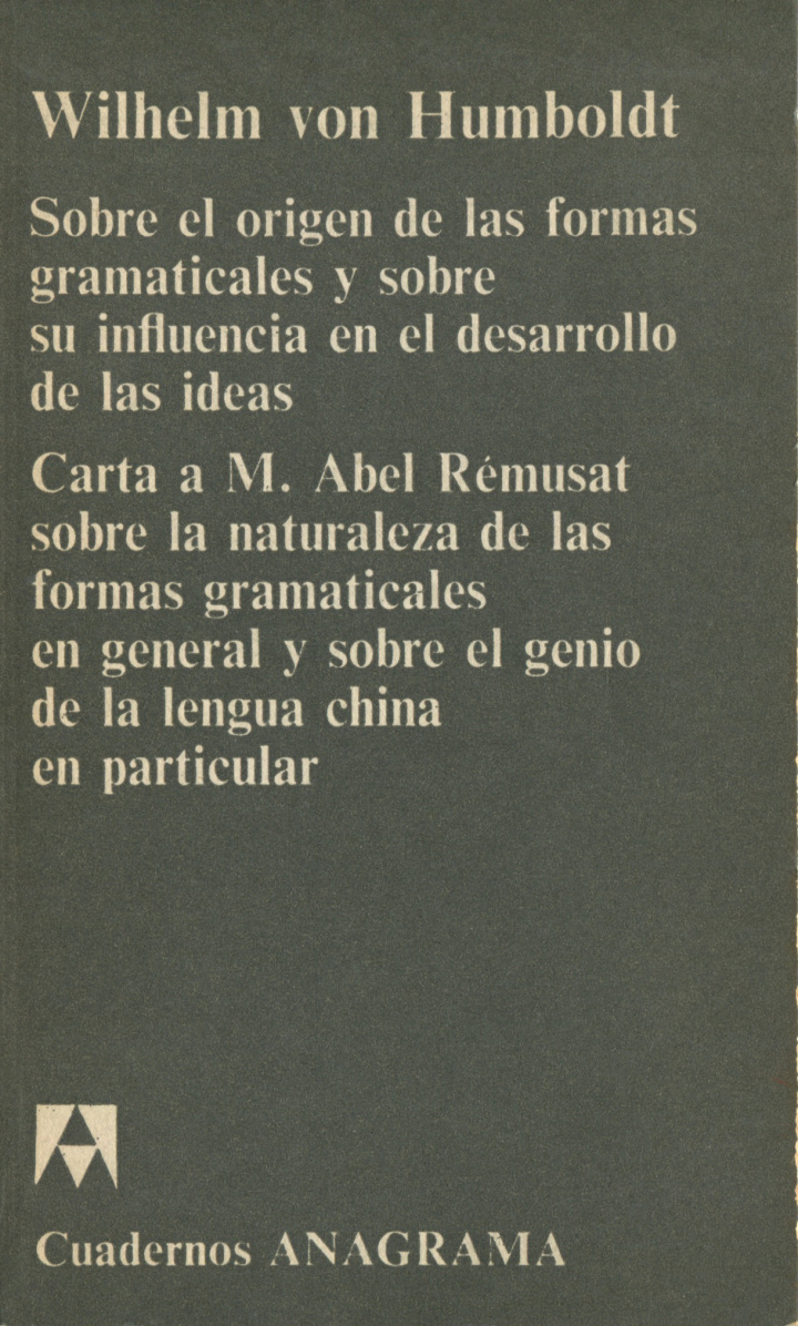 Sobre el origen de las formas gramaticales