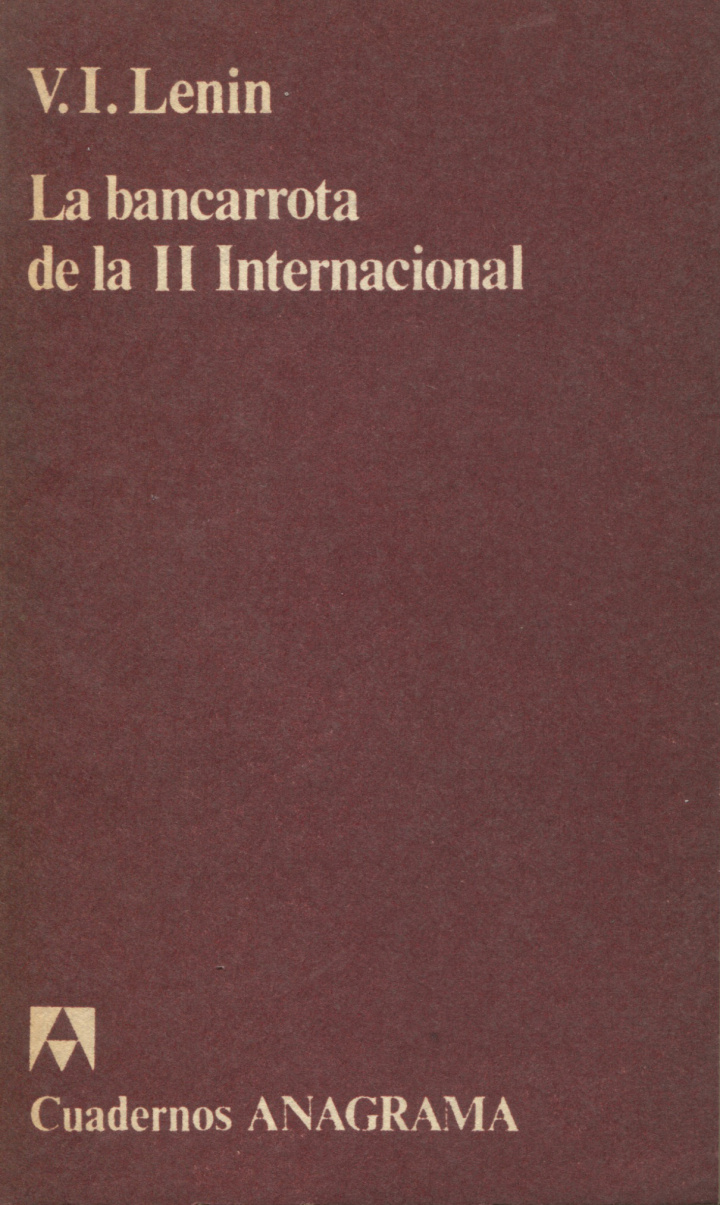La bancarrota de la II Internacional